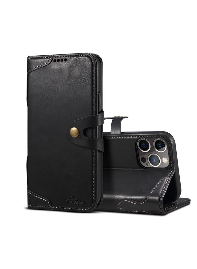 Zaboon Case For iPhone 13 Pro Max Calf Texture Buckle Horizontal Flip Leather Case with Holder & Card Slots & Wallet - Image 1