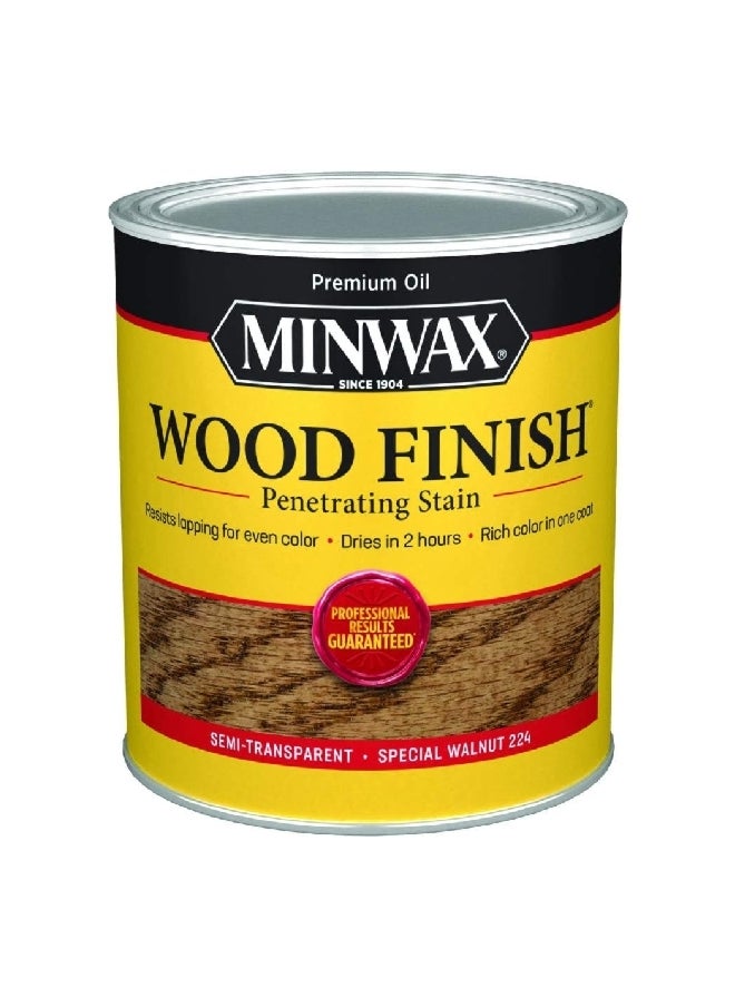 Minwax Wood Finish Oil-Based Quick Drying Penetrating Stain Special Walnut 1qt 70006444  - Image 1