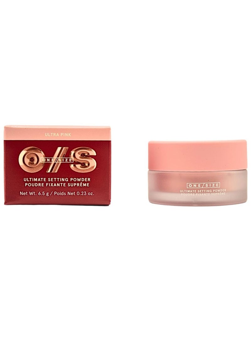 One size One Size Ultimate Blurring Setting Powder Travel Size  Ultra Pink  for Fair to Medium Skin Tones 