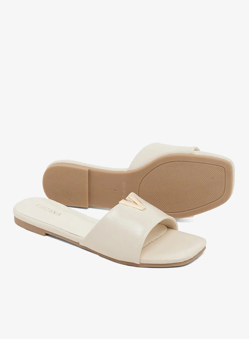 Khizana OFF WHITE Flat Sandals for Women | Best Price UAE
