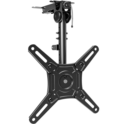 ELIVED Flip Down Ceiling TV Mount for Most 14-40 Inch TVs, Floding TV Mount for Flat and Pitched Roof, Height Adjustable Full Motion tv Bracket 360° Swivel, Max VESA 200x200mm, up to 22 Lbs, YD3030 - Image 1