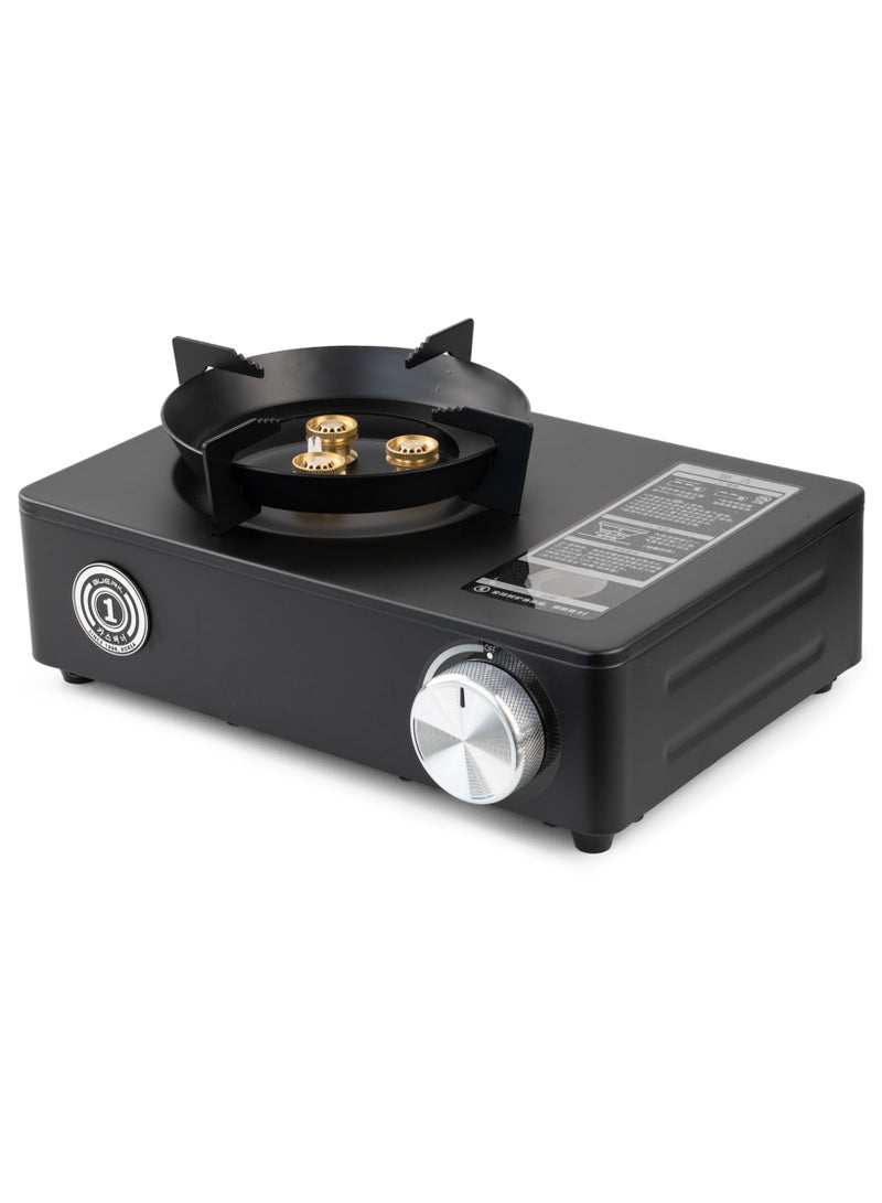 Generic Portable Butane Gas Stove 3500W High Power Windproof Camping Stove - Magnetic Adapter, Compact Design with Carry Case for Outdoor Cooking, BBQ, Hiking - Image 2