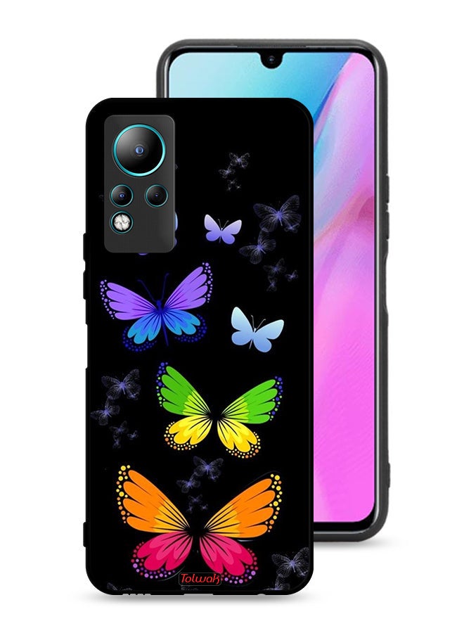 Tolwak Infinix Note 11 Protective Case Cover Colorful Butterflies - Image 1