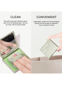 KYDA KYDA 200 Sheets Oil Blotting Paper with Mirror and Puff, Refills Included, Face Oil Absorbing Sheets, Oil Control Paper, Absorb Excess Oil, Makeup Friendly  - Image 5