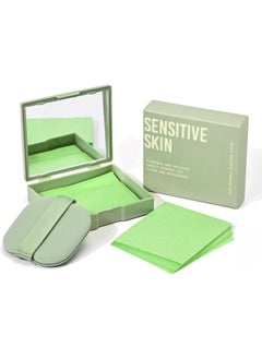 KYDA KYDA 200 Sheets Oil Blotting Paper with Mirror and Puff, Refills Included, Face Oil Absorbing Sheets, Oil Control Paper, Absorb Excess Oil, Makeup Friendly  - Image 1