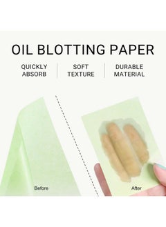 KYDA KYDA 200 Sheets Oil Blotting Paper with Mirror and Puff, Refills Included, Face Oil Absorbing Sheets, Oil Control Paper, Absorb Excess Oil, Makeup Friendly  - Image 3
