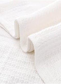 MEHALLA Mehalla Doby Bed Cover, Double Size, White 