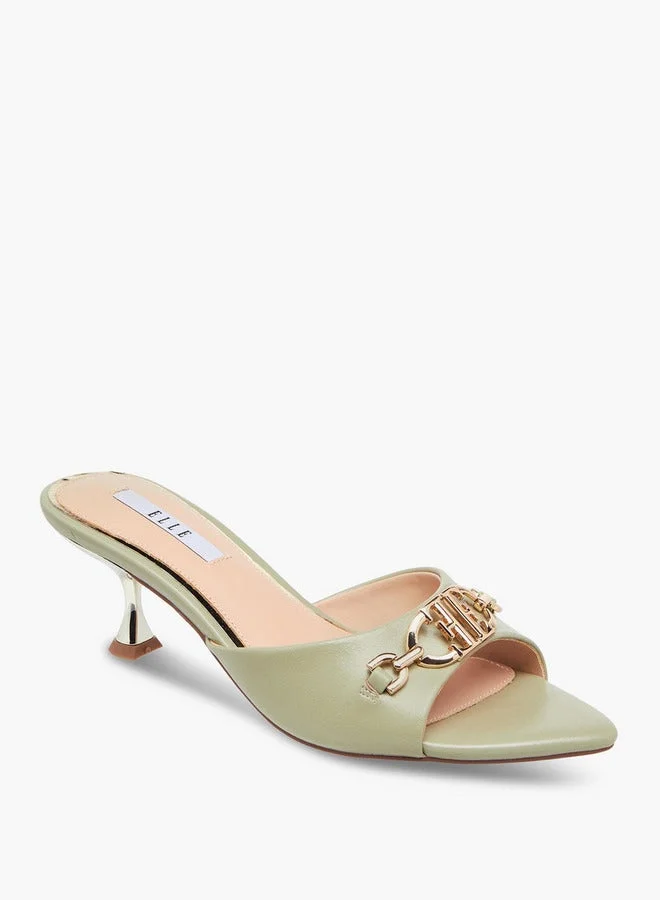 ELLE Women Flared Heel Sandals