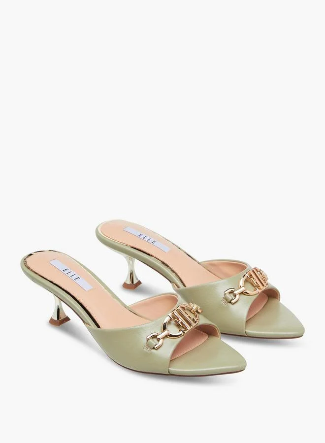 ELLE Women Flared Heel Sandals