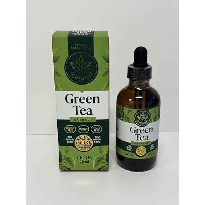 HERBAMAMA Green Tea Extract - 500 mg Camellia Sinensis per Serving - Vegan, Alcohol & Sugar-Free, 84-Day Supply - Image 2