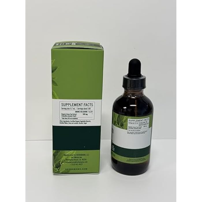 HERBAMAMA Green Tea Extract - 500 mg Camellia Sinensis per Serving - Vegan, Alcohol & Sugar-Free, 84-Day Supply - Image 3