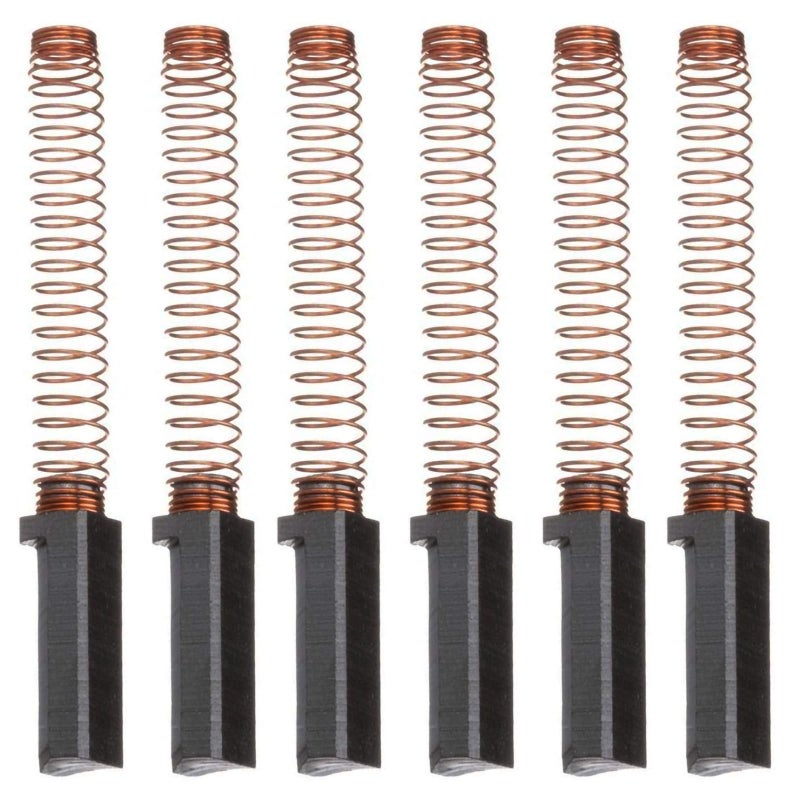 Replacement Motor Brushes 6-Pack Black: Fit Part Numbers W10380496 W10260958 - Compatible With K45 Ksm90 Ksm150 Models Carbon Motor Brushes For Stand Mixer Repair & Baking Appliance Maintenance - Image 1
