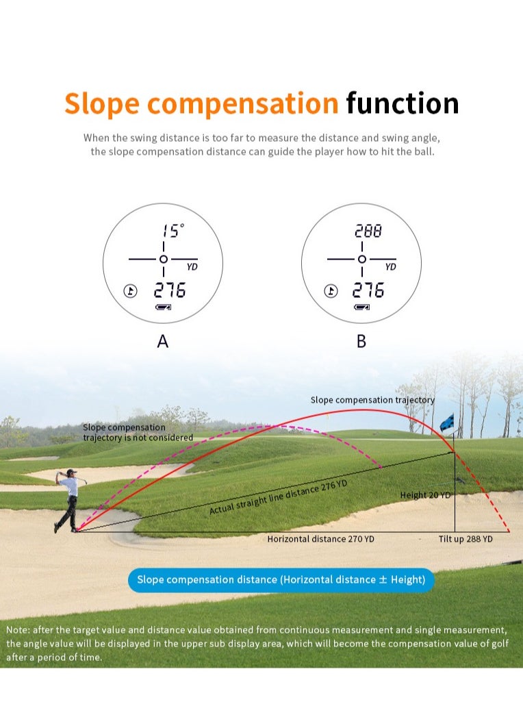 Generic Outdoor golf laser rangefinder telescope 1000 meters height measurement and angle measurement  - Image 4