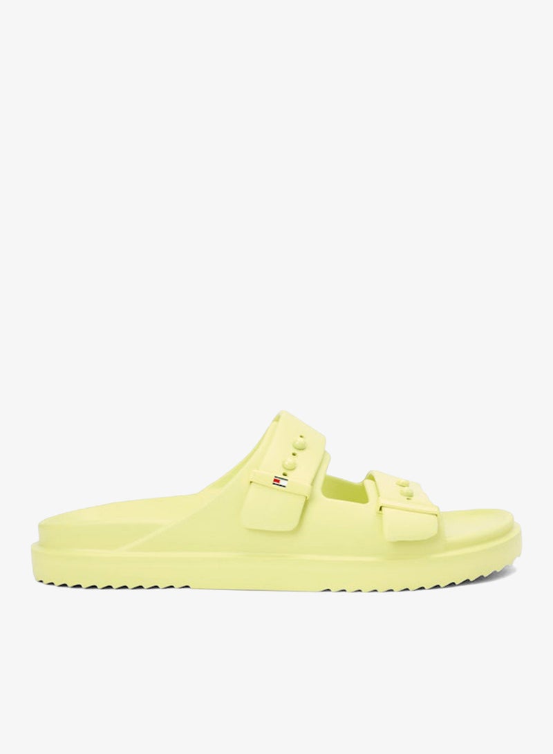 TOMMY HILFIGER Lightweight Pin Buckle Serrated Pool Slides - Image 1