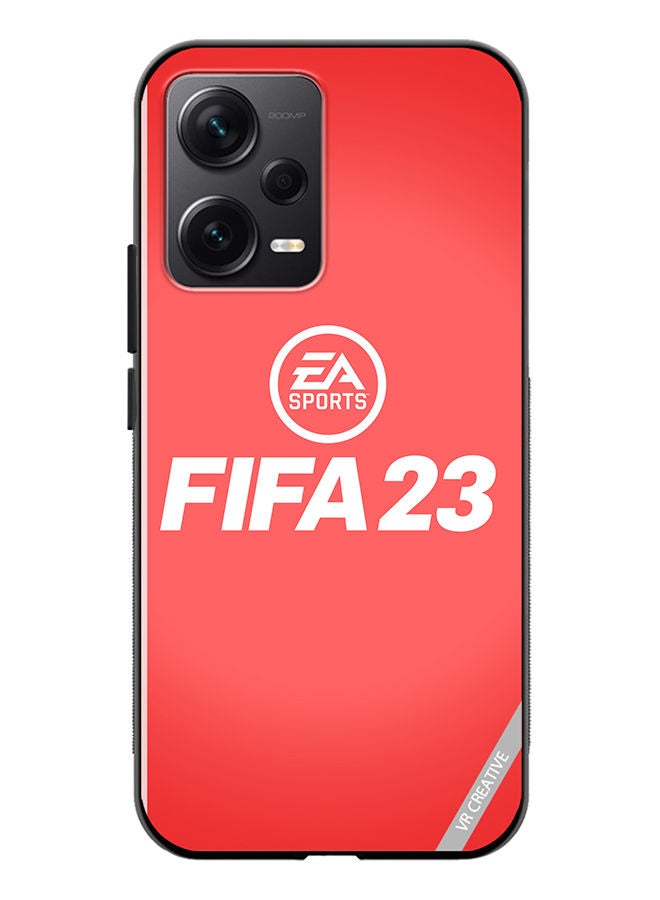 VR CREATIVE Protective Case Cover For Xiaomi Redmi Note 12 Discovery Fifa 23 Red Ea Design Multicolour - Image 1