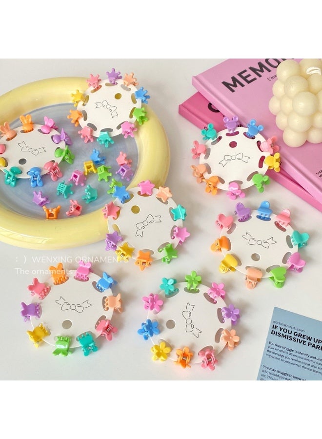 10 Pcs Colorful Mini and little heart-like Hair Claw Clips, Toddler Jaw Clips for Women Girls - Image 3