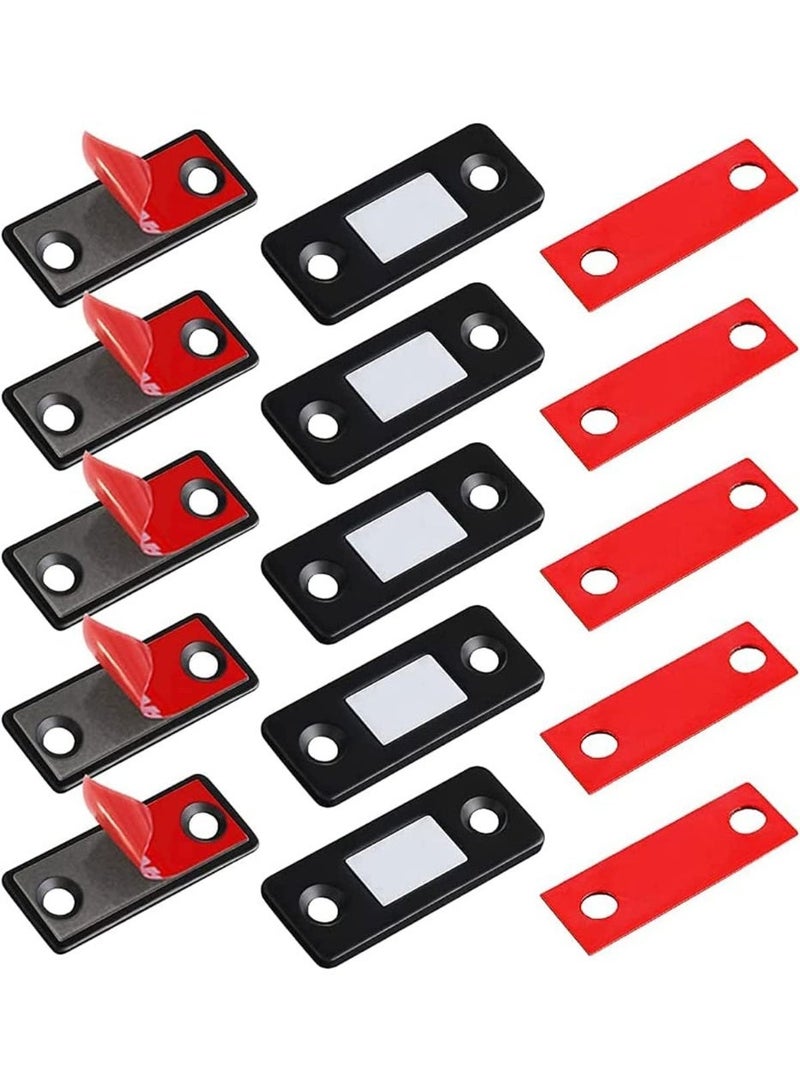 5 جهاز كمبيوتر شخصي من الفولاذ المقاوم للصدأ مجلس الوزراء الأقفال المغناطيسية، مجلس الوزراء المقبضات المغناطيسية، أقفال مجلس الوزراء المغناطيسية، الالتصاق الجيد، سهلة الاستخدام، لأبواب مجلس الوزراء، الدرجات، الأغطية، خزانات الملابس المنزلقة - Image 1