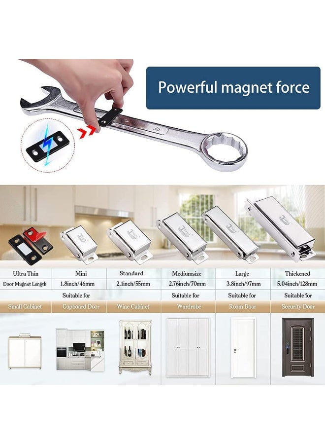 5 جهاز كمبيوتر شخصي من الفولاذ المقاوم للصدأ مجلس الوزراء الأقفال المغناطيسية، مجلس الوزراء المقبضات المغناطيسية، أقفال مجلس الوزراء المغناطيسية، الالتصاق الجيد، سهلة الاستخدام، لأبواب مجلس الوزراء، الدرجات، الأغطية، خزانات الملابس المنزلقة - Image 3