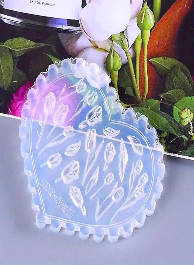 LIFOOST Tulip Flowers Silicone Molds 3D Gel Manicure Carving Mould Floral Nail Stencils Spring Summer Flowers Carved Nail Tools - Image 4