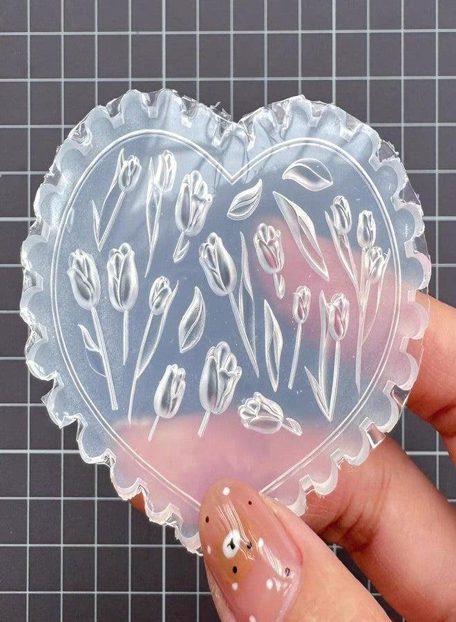 LIFOOST Tulip Flowers Silicone Molds 3D Gel Manicure Carving Mould Floral Nail Stencils Spring Summer Flowers Carved Nail Tools - Image 5