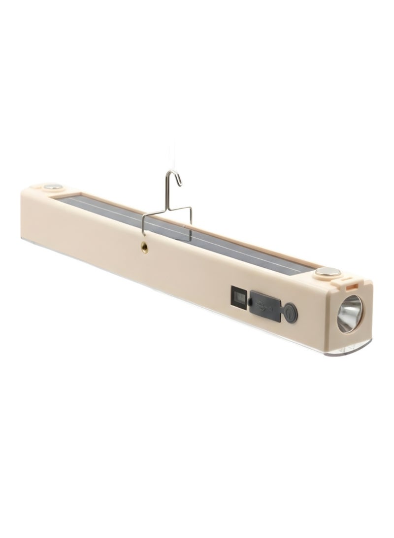 Rechargeable LED emergency flashlight, equipped with a magnet, 6000 mAh battery, hanging hook, and 6 lighting modes, ideal for camping, hiking, and outdoor events. - Image 3