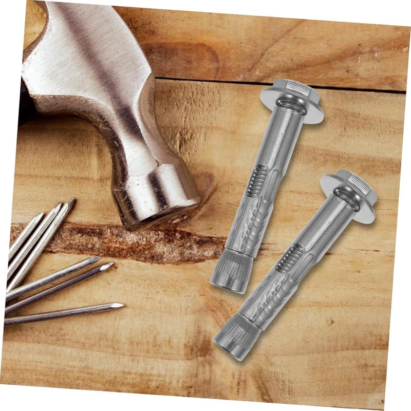 6Pcs Heavy Duty Stainless Steel Expansion Screw Bolts with External Nut Anchors for Secure Indoor Outdoor Installations - Image 5