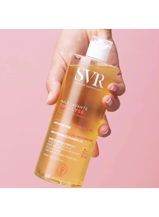 SVR Topialyse Cleansing Micellar Oil for Dry and Atopic Skin 400ml - Image 4