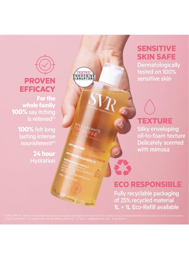 SVR Topialyse Cleansing Micellar Oil for Dry and Atopic Skin 400ml - Image 3