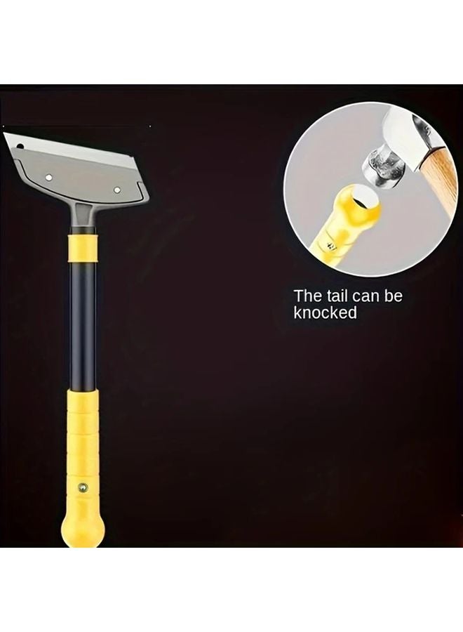 2pcs Yellow Heavy Duty Aluminum Multi Purpose Scraper Set For Glass Floor Wall Adhesive Removal Tile Cleaning - Image 5