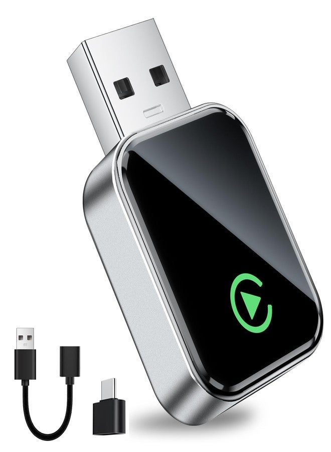UANTIN Wireless CarPlay Adapter 2025 Upgrade Wired CarPlay to Wireless, Mini USB Design for Cars with Built-in Wired Apple Car Play Plug and Play Easy Use Fast Stable Connection for iPhone - Image 1