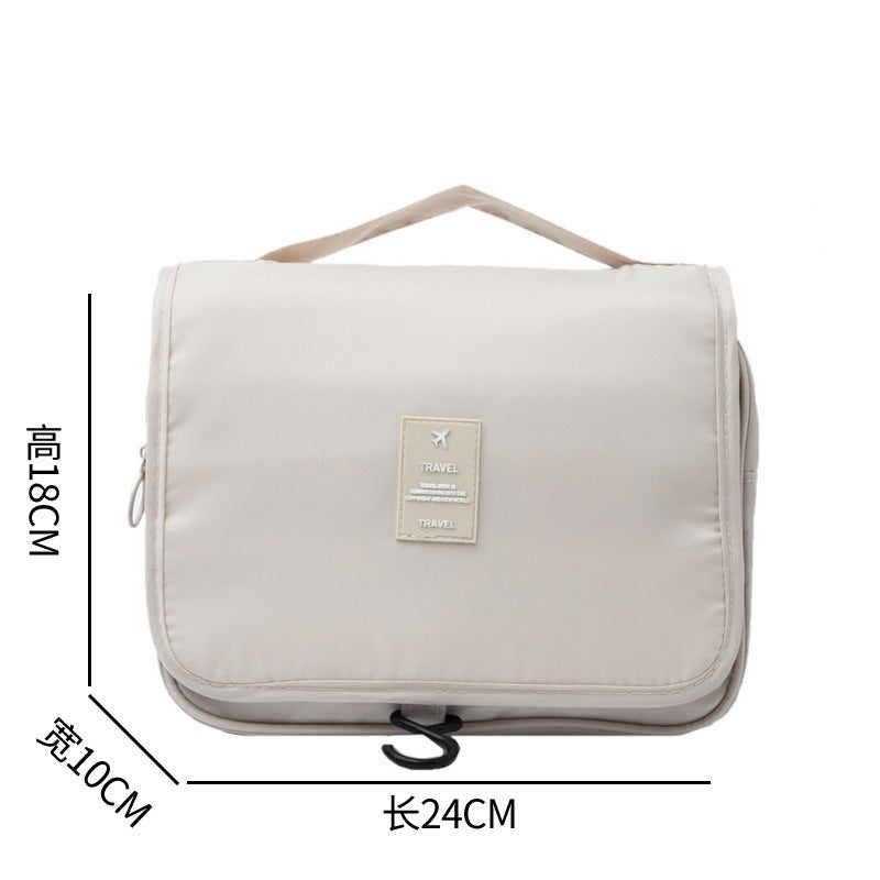 Folding Storage Dry And Wet Separation Hook Bag Large Capacity Portable Travel Simple Girly Heart Cosmetic Bag Toiletry Bag - Image 5