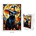 Artinhand Great Jigsaw Puzzles for Adults 300 Pieces Halloween Black Cat Puzzles for Adults Toys Gift Family Decoration Kids Puzzle - Image 4