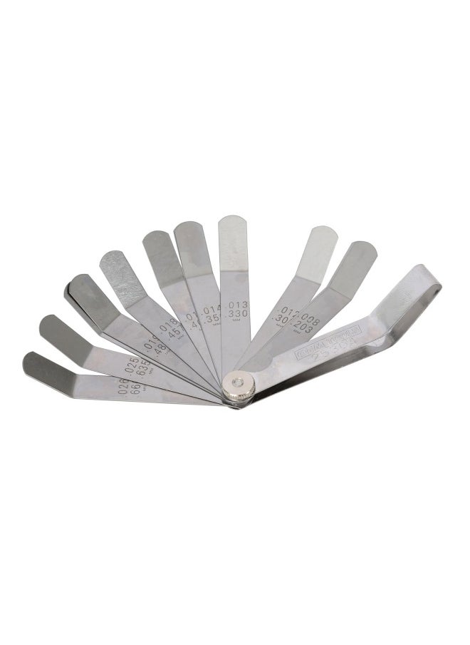 OEMTOOLS - Oemtools 25304 12-Blade Gauge Value Tap Feeler  Motorcycle Feeler Gauge Set  Spark Plug Feeler Gauge  Angled Feeler Gauge Set  Go And No Go Gauges  Valve Tappet Feeler Gauge - Image 1