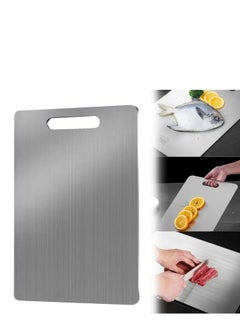 Just Quality Premium Stainless Steel Cutting Board - Double-Sided, Mold-Resistant, Perfect for Fruits & Vegetables, Ideal for Home and Restaurant Use  - Image 1