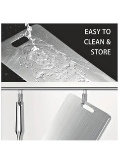 Just Quality Premium Stainless Steel Cutting Board - Double-Sided, Mold-Resistant, Perfect for Fruits & Vegetables, Ideal for Home and Restaurant Use  - Image 5