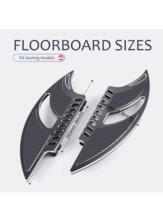 TOPRAMETAL Black Rider road glide Floorboards street glide ultra FLTRU Gear brake Shifter levers Electra Glide foot boards roadking FLHR 2014-2023 - Image 3