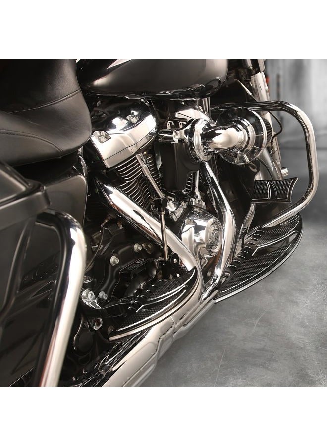 TOPRAMETAL Black Rider road glide Floorboards street glide ultra FLTRU Gear brake Shifter levers Electra Glide foot boards roadking FLHR 2014-2023 - Image 2