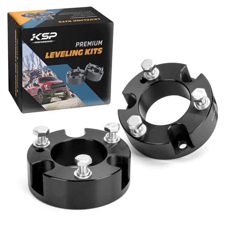 KSP Ranger Leveling Lift Kits 25inch Front Strut Spacer Compatible with Ranger 2WD 4WD 20192022 Forged Aircraft Aluminum Suspension Level Kits Raise 25 on Pickup with 255265285 Tires