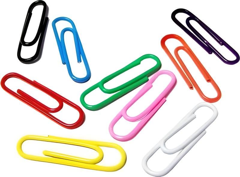 Toytle U Paper Clips, 28 mm Gem Clips, 100 PCS, Multi-Colored - Premium Metal Clips for Office, School & Home. Firm Grip, Secure Hold, Organize Documents - Image 3