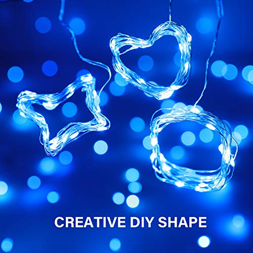 Onforu 16 Pack Blue Fairy Lights Battery Operated String Lights, 6.5ft 20 Mini LED Lights, IP67 Waterproof Twinkle Lights for Mason Jar Wedding Centerpiece Decor Christmas Bedroom - Image 2