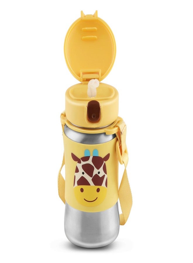 JAYPEE Lil Buds Baby Sipper Bottle For Kids |Food Grade Inner Stainless Steel With Straw|Better Grip With Silicone Cladding|Adjustable Strap For Easy Carry|Drinking Sipper, Yellow ,350 Ml - Image 4