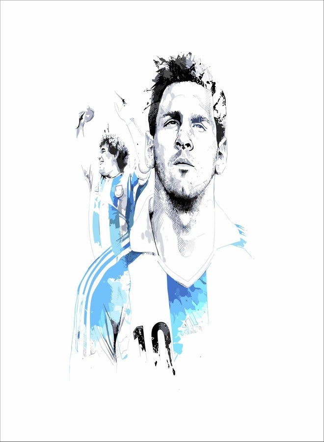 Wall Attraction™ Lionel Messi Wall Stickers & Murals Size - 45x60cm MD01_S - Image 3