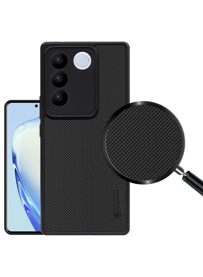 VIDO Silicone Super Frosted Raised Camera Protect Soft Back Case Cover for Vivo V27 Pro 5G / Vivo V27, Black - Image 1