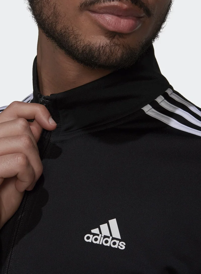 adidas جاكيت رياضي أساسي بخطوط الماركة