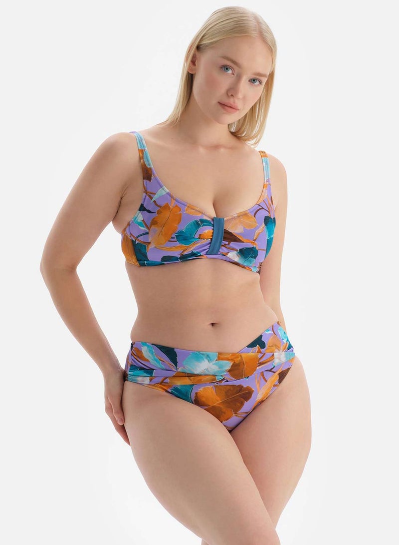 dagi Lilac Petrol Green Corset Tight Bikini Top - Image 5