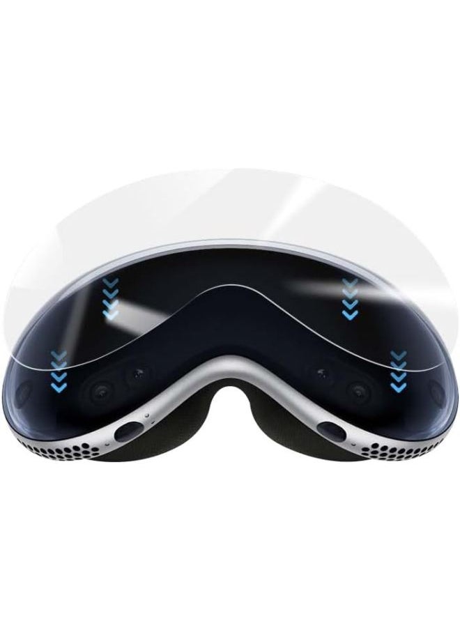 Generic - Suitable For Apple Vision Pro Gel Film TPU Film Glossy Anti-scratch Protection VR 3D Head Display Glasses-Color:HD Anti-blue Light Gel Film (front Film)-Size:2 Pieces (with Packaging + Cleaning Kit) - Image 1
