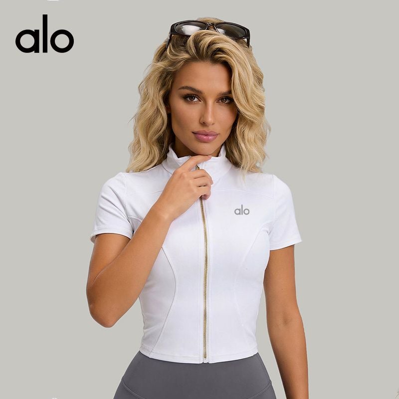 ALO Slim-Fit Sports Jacket - Short-Sleeve Yoga Outerwear