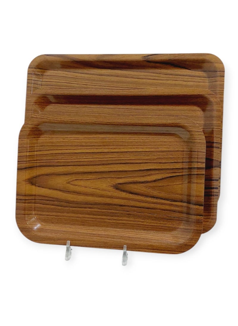 Lami Trays Wooden serving tray set of 3 pieces /3620  - Image 1