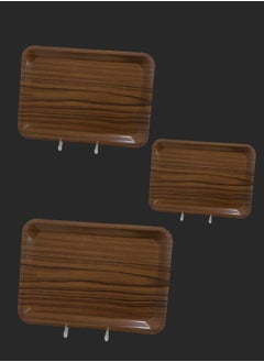 Lami Trays Wooden serving tray set of 3 pieces /3620  - Image 2