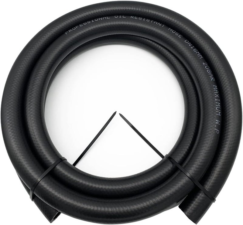 KRD PERFORMANCE Black -16 AN NBR Push on Hose Fuel Line (2 feet, 1 inch ID) - Image 2